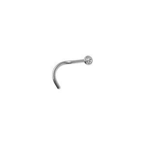 PIERCING ACIER NEZ OXYDE BLANC