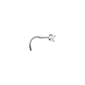 PIERCING ACIER NEZ OXYDE BLANC