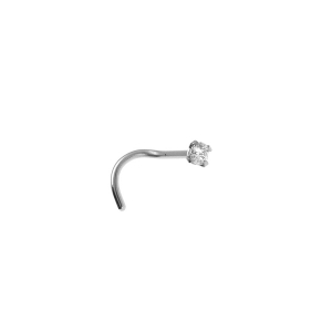 PIERCING ACIER NEZ OXYDE BLANC