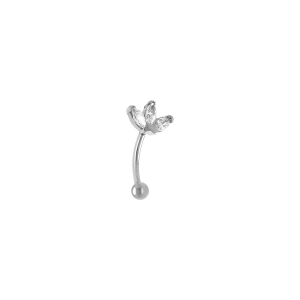 PIERCING ACIER OREILLE ROOK ET ARCADE OXYDES BLANCS