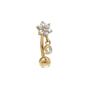 PIERCING ACIER DORÉ OREILLE ROOK ET ARCADE