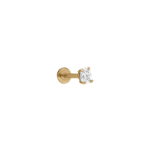 PIERCING ACIER DORÉ OREILLE HELIX, TRAGUS