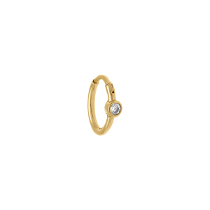 PIERCING ACIER DORÉ OREILLE HELIX, TRAGUS, DAITH, ROOK ANNEAU OXYDE