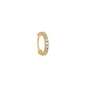 PIERCING ACIER DORÉ OREILLE HELIX, TRAGUS, ROOK ANNEAU OXYDES BLANCS