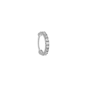 PIERCING ACIER OREILLE HELIX, TRAGUS, ROOK ANNEAU OXYDES BLANCS