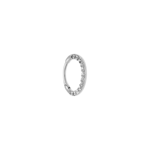 PIERCING ACIER HELIX, TRAGUS, DAITH ANNEAUX OXYDES BLANCS