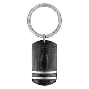 PORTE CLEF ACIER ET CARBONE
