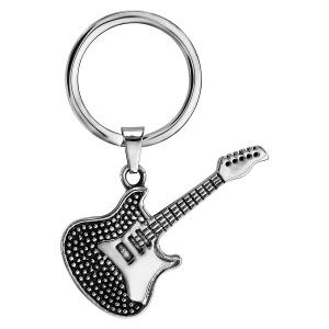 PORTE CLEF ACIER GUITARE AVEC PICOT