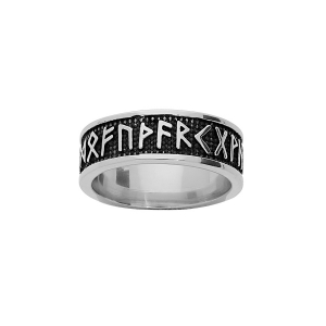 ALLIANCE RUBAN ACIER RUNES CELTIQUE