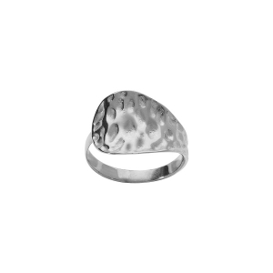 BAGUE ACIER MARTELÉE