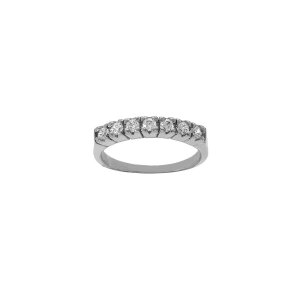 BAGUE ACIER RAIL OXYDES BLANCS SERTIS