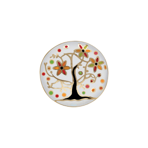 BAGUE ACIER DORÉ STELLA MIA ARBRE DE VIE RÉSINE