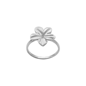BAGUE ACIER FLEUR 16MM