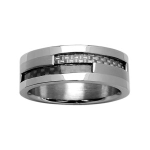 ALLIANCE ACIER + CARBONE BLANC ET NOIR