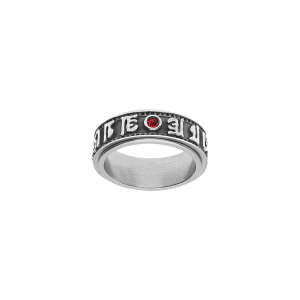 BAGUE ACIER PATINÉE ANTI STRESS MOTIF CELTIQUE