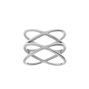 BAGUE ACIER  ANNEAUX OUVERTS