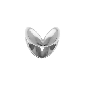 BAGUE ACIER FORME V
