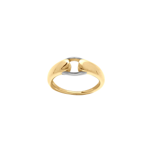 BAGUE ACIER BICOLORE