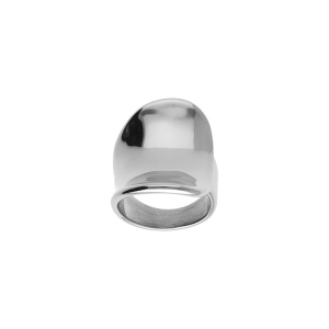 BAGUE ACIER INCURVÉE