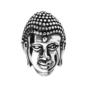 BAGUE BOUDDHA ACIER