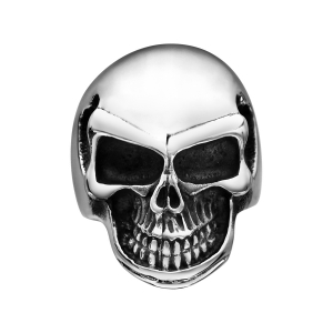 BAGUE ACIER TETE DE MORT