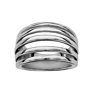 BAGUE ACIER 5 ANNEAUX