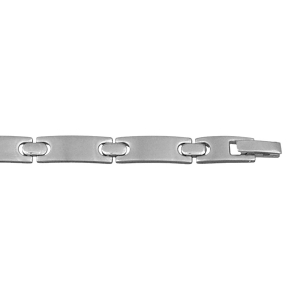 BRACELET TOUT ACIER 19CM REGLABLE