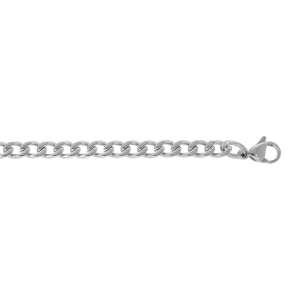 CHAINE GOURMETTE 4,5MM   ACIER 55CM