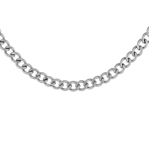 CHAINE GOURMETTE 4,5MM   ACIER SATINÉ 55CM