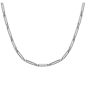 CHAINE ACIER MAILLE RECTANGLE 50CM REGLABLE