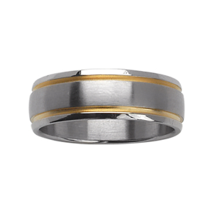 ALLIANCE ACIER 7MM+2 FILETS PVD DORÉ