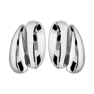 BOUCLES D'OREILLES CLIP LAITON PLACAGE PALLADIUM