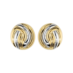 BOUCLES D'OREILLES CLIP BICOLORE