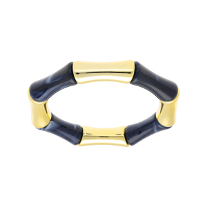 BRACELET EXTENSIBLE RÉSINE BLEU ET RÉSINE DORÉ