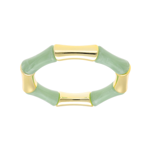 BRACELET EXTENSIBLE RÉSINE VERT  ET RÉSINE DORÉ
