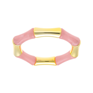 BRACELET EXTENSIBLE RÉSINE ROSE ET RÉSINE DORÉ
