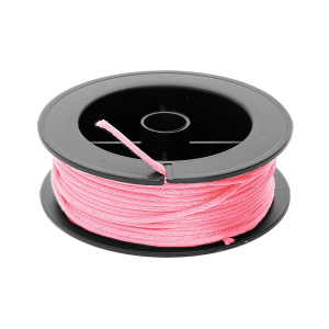 BOBINE CORDON SATIN POLYESTER ROSE 10M  DIAM 1.5MM