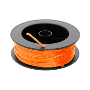 BOBINE CORDON SATIN  POLYESTER ORANGE  10M  DIAM 1.5MM
