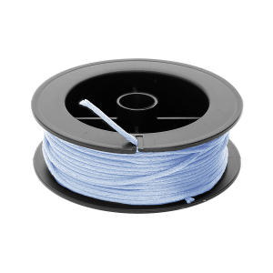 BOBINE CORDON SATIN POLYESTER BLEU CIEL  10M  DIAM 1.5MM