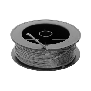 BOBINE CORDON SATIN POLYESTER GRIS  10M  DIAM 1.5MM