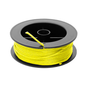 BOBINE CORDON SATIN  JAUNE FLUO 10M  DIAM 1.5MM