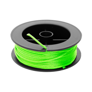 BOBINE CORDON SATIN  VERT FLUO 10M  DIAM 1.5MM
