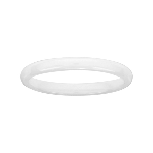 ALLIANCE 1/2 JONC 2MM CERAMIQUE BLANCHE