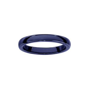 ALLIANCE 1/2 JONC 3MM CERAMIQUE BLEU FONCE