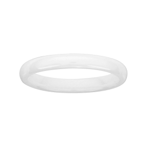 ALLIANCE 1/2 JONC 3MM CERAMIQUE BLANCHE
