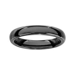 ALLIANCE 1/2 JONC 4MM CERAMIQUE NOIRE
