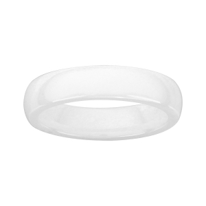 ALLIANCE 1/2 JONC 5MM CERAMIQUE BLANCHE