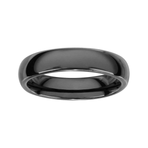 ALLIANCE 1/2 JONC 5MM CERAMIQUE NOIRE