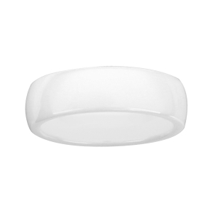 ALLIANCE 1/2 JONC 7MM CERAMIQUE BLANCHE