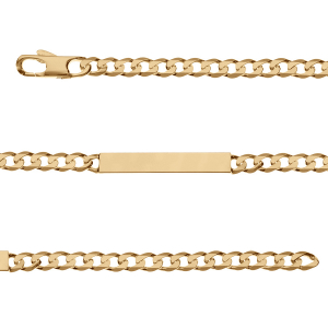 IDENTITE GOURMETTE HAWAI 5MM VERMEIL 18CM